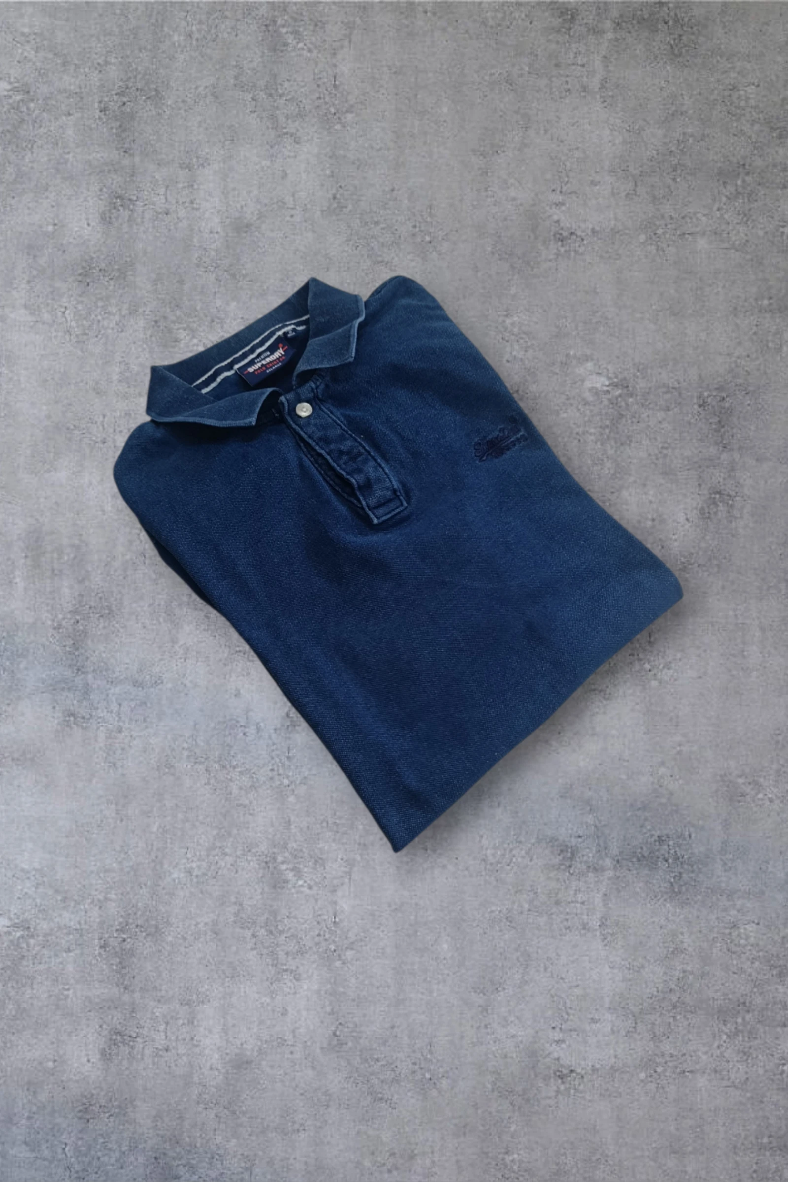 | Polo Superdry Masculina | Cor Azul Marinho Mesclado | Navy Faded | Tamanho 2XL | – photo 2